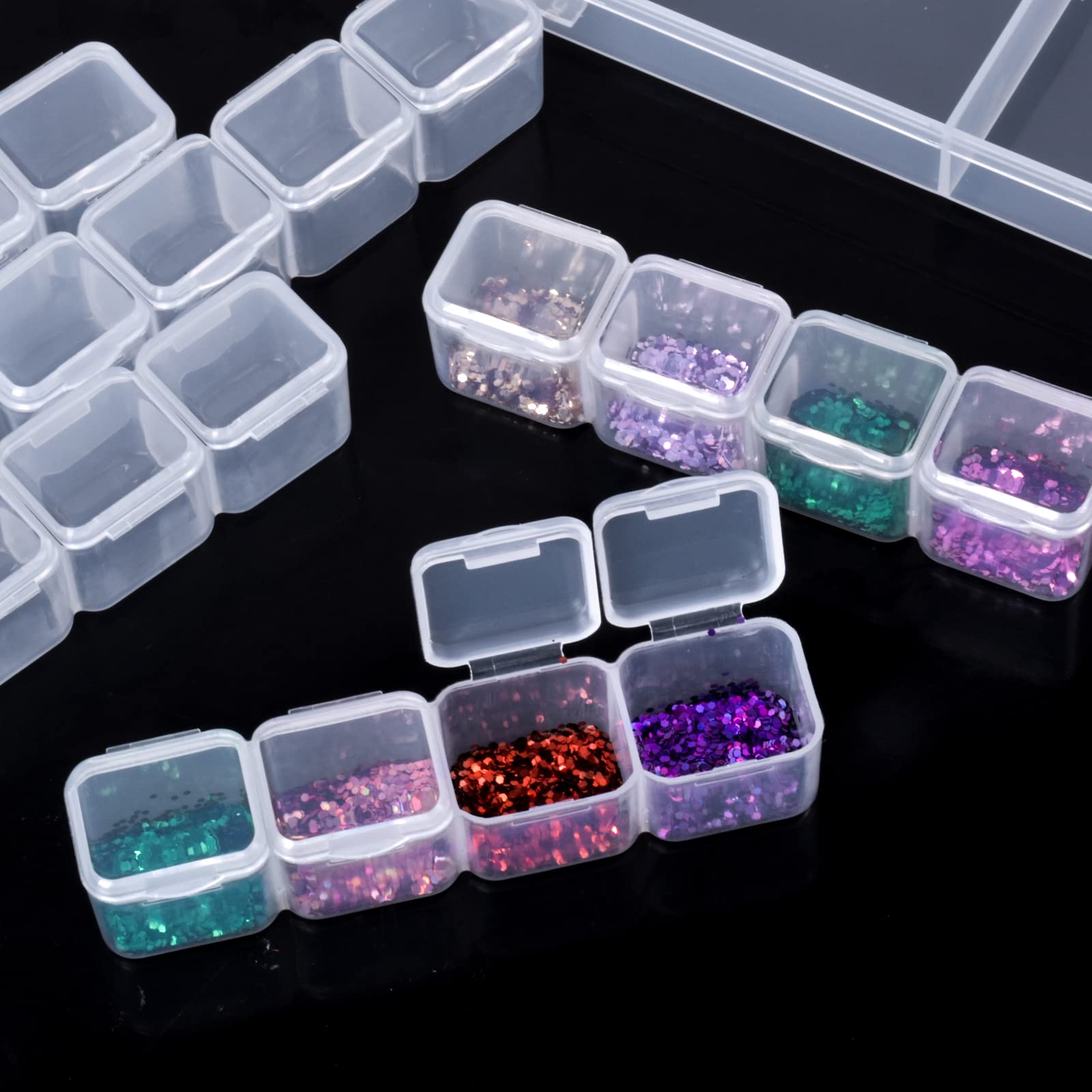 124-teiliges Organizer-Set Für Perlen & Schmuck – 4 Große + 120 Kleine Boxen Mit Etiketten
