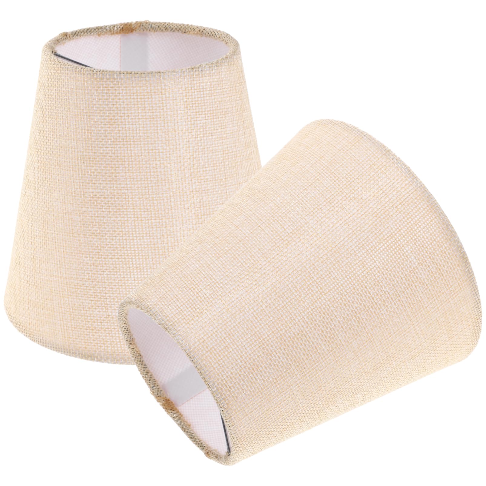 Kichvoe 2pcs Fabric Lamp Shade Clip Bulb Lamp Cover Replacement Light Cover for Table Wall Pendant Light Shade Decorative Cloth