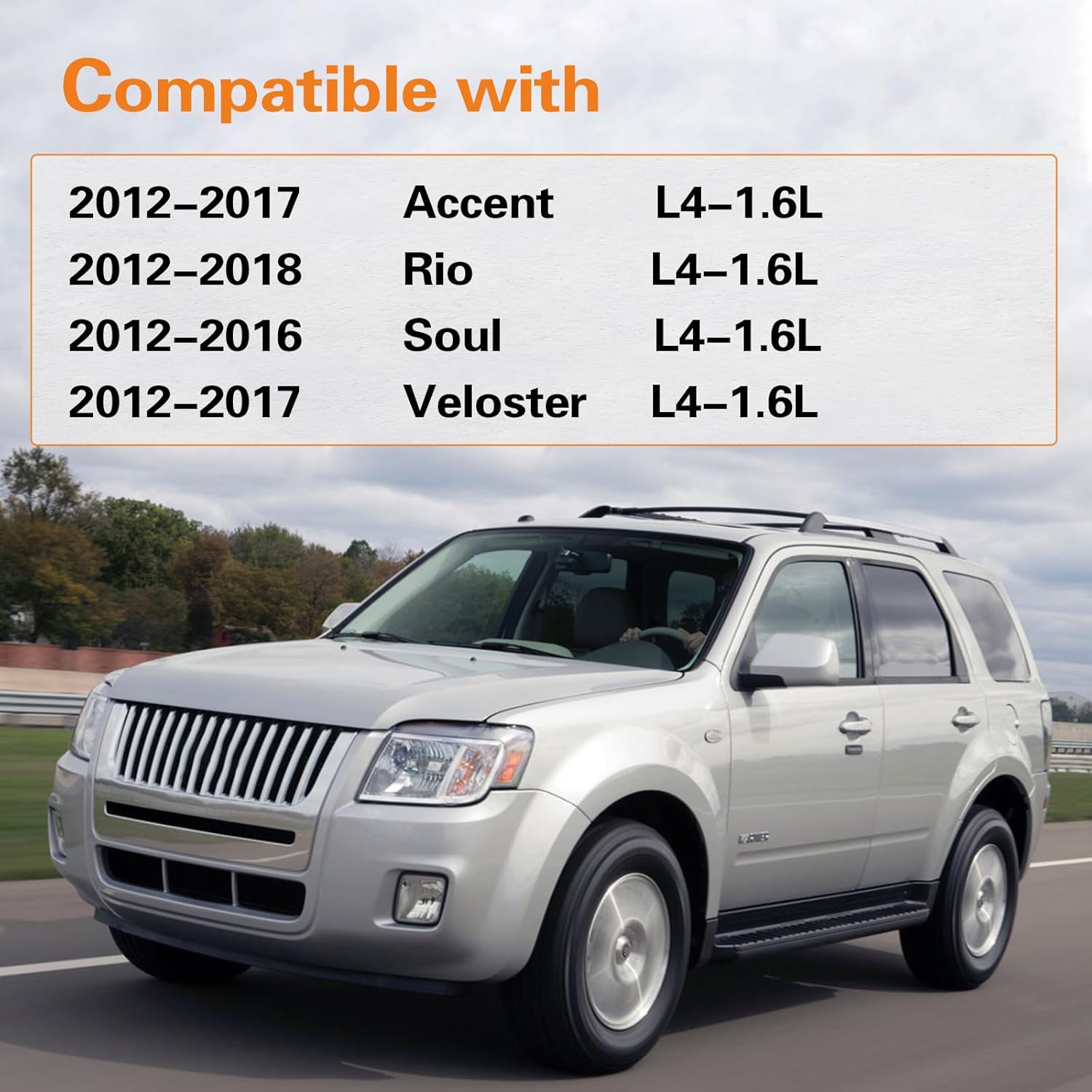 2Pcs Upstream and Downstream Oxygen O2 Sensor for 2012-2016 Accent,Rio,Vel0ster and Soul L4-2.4L OE#234-5055 234-4568