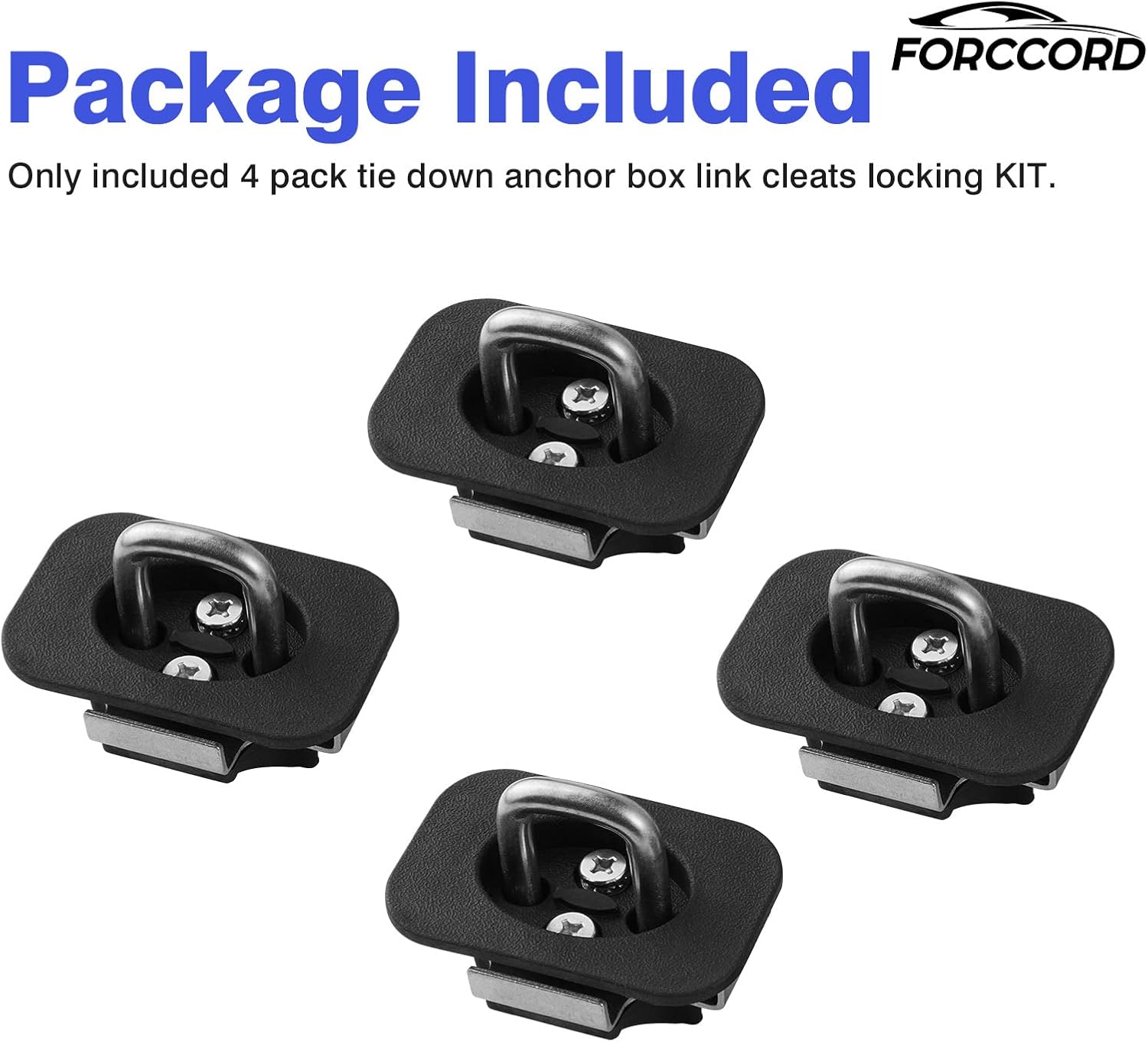 Custom Fit for Tie Down Anchors Toyota Tundra 2019 2018 2017 2016 2015 2014 Regular & Extended Cab Bed Tie Downs for Truck-4 Pack Replacement Accessories - Image 6