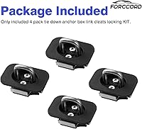 Vista 6 de Ajuste personalizado para anclajes de amarre Toyota Tundra 2019 2018 2017 2016 2015 2014 Regular y Extended Cab Bed Tie Downs para camiones - Juego