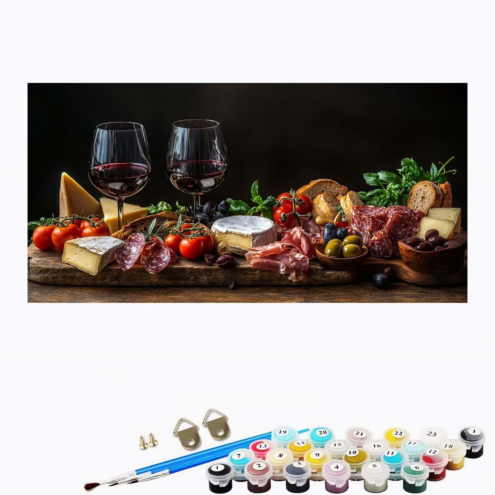 Pintar por Numeros Grande Alimento, Cuadros para Pintar por Numeros Espíritu, Kit Manualidades Adultos Pinturas Acrílica, Paint by Numbers para Decoración de Casa Regalo 60x120 cm sin Marco-YH242