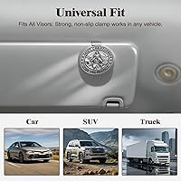 Vista 3 de Medalla de San Cristóbal para automóvil, clip de metal para visera de automóvil de San Cristóbal, regalos para hombres católicos, talismán