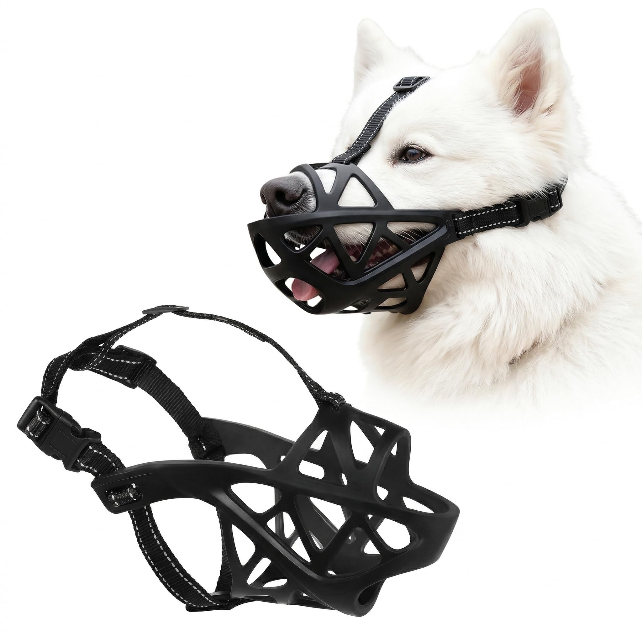 Amazon | 犬用マズル 犬口輪 犬 くちわ 噛みつき防止 小型犬 無駄吠え