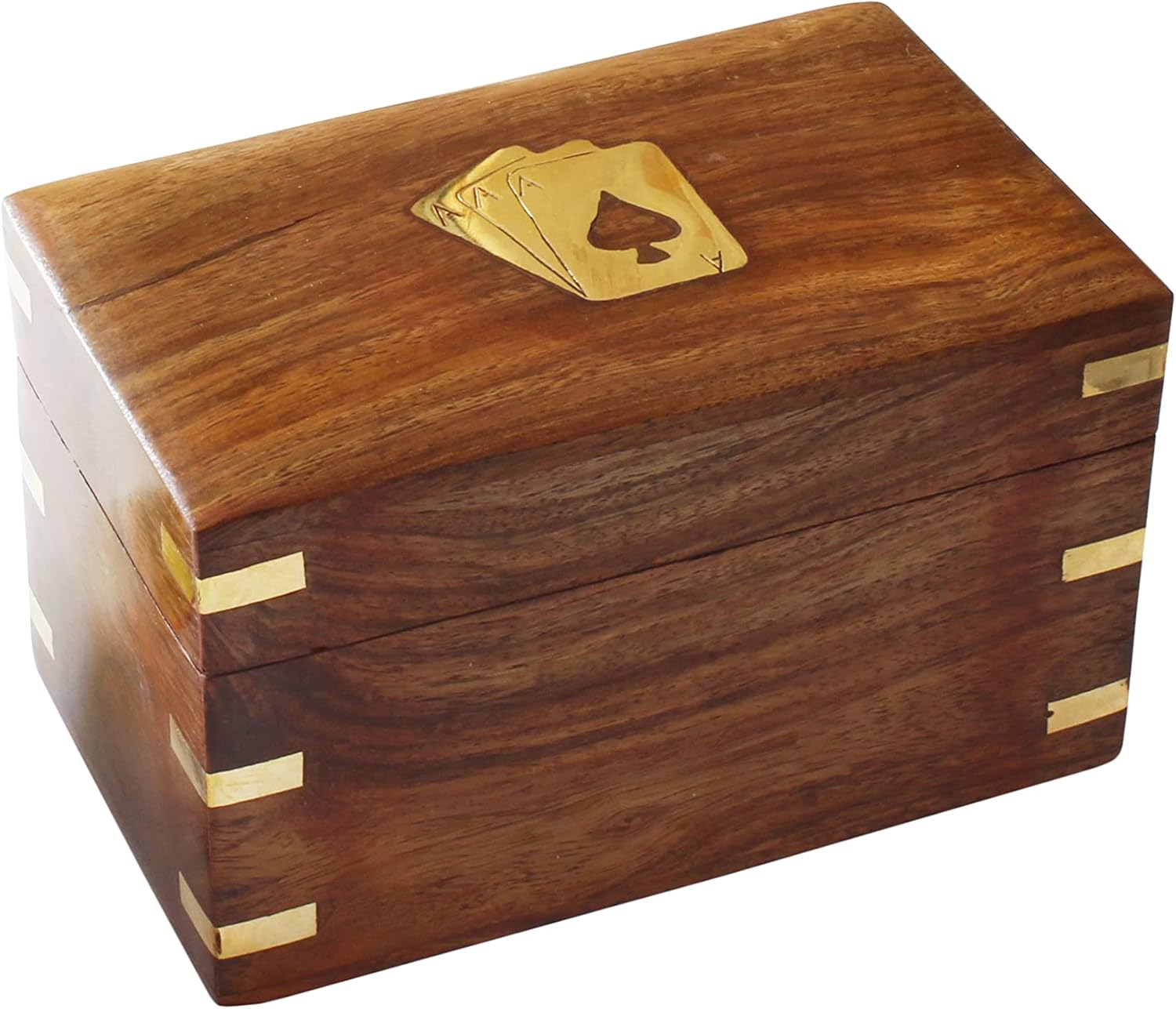 Thanksgiving Day Gifts Wooden Playing Card Holder Box Playing Cards Deck Container| Paying Card Box