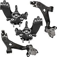Vista 64 de Detroit Axle - Kit de brazos de control delanteros de 4 piezas para Ford Mustang Base GT 05-10 2005 2006 2007 2008 2009 2010, 2 brazos de control