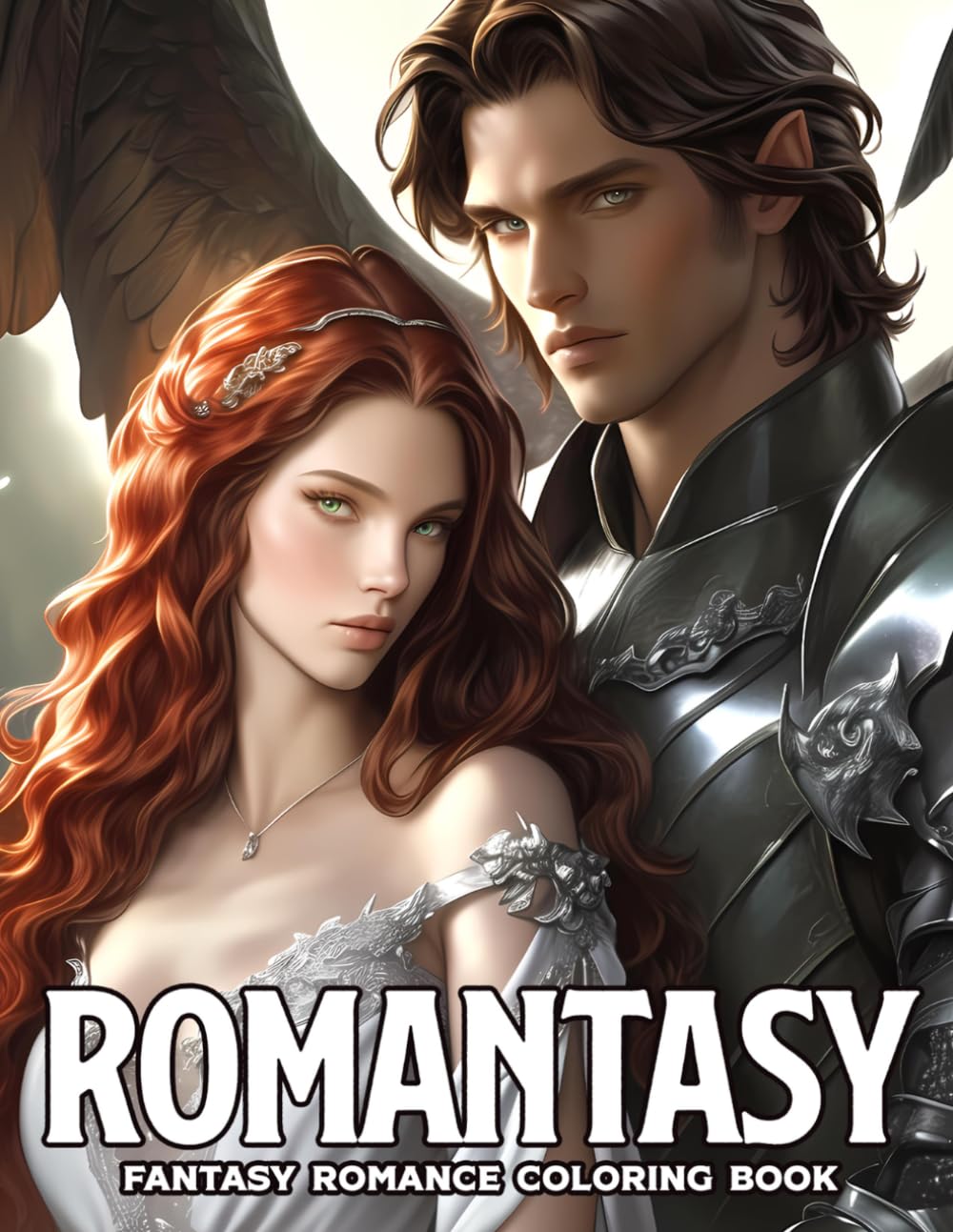 Romantasy Coloring Book: Dive Into Whimsical Epic Love Coloring Pages with Dragons, Castles, and Mystical Partners for Adults &Teens Encouraging Relaxation and Imagination