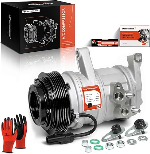A-Premium Compresor de aire acondicionado de CA con embrague compatible con Jeep Grand Cherokee 2005-2007, Commander 2006-2007 y Dodge Durango