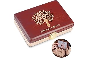 Wooden Baby Tooth Holder - A Timeless Keepsake for Your Little One's Cherished Memories