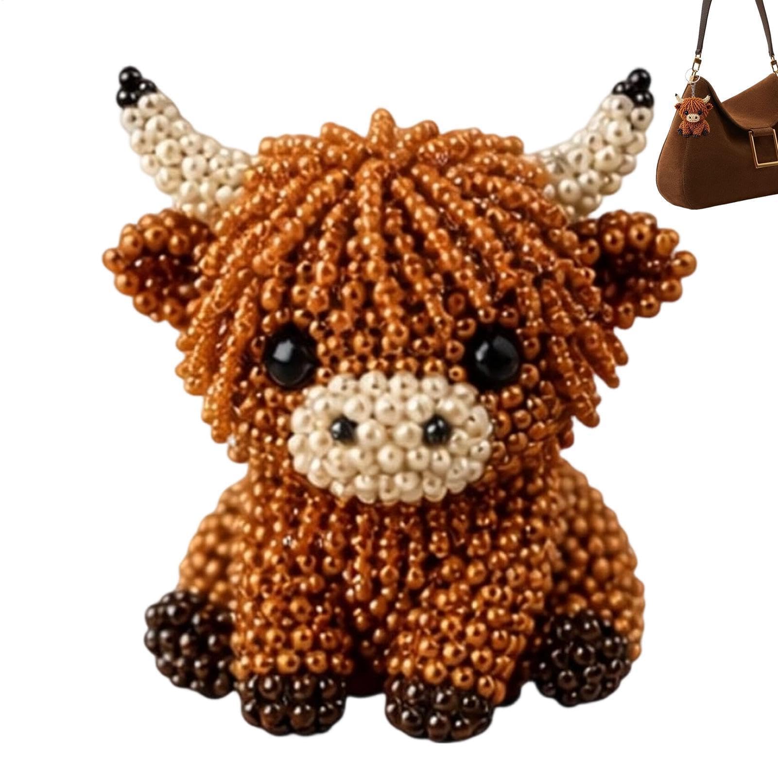 Set de Animales con Abalorios, Kit de Animales con Cuentas, pequeño Kit Bordado 3D, Hechos a Mano y Conjunto artesanía pájaros(B)