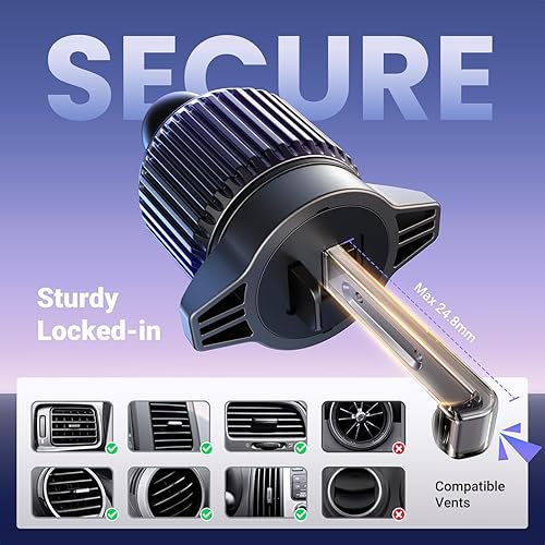 Miniatura 2 de UGREEN Magsafe - Soporte magnético para teléfono compatible con iPhone 17 16 15 14 13 12 Pro Max, imán más fuerte, negro