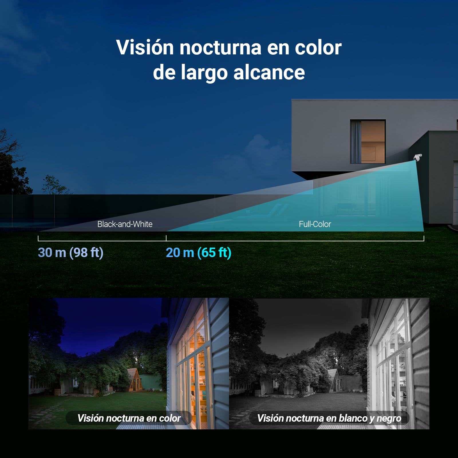 EZVIZ Cámara Vigilancia WiFi Exterior,12MP,Triple Lente,3 × 2K+ Cámara IP de Seguridad 360°,Visión Nocturna en Color,IA Detección Persona/Vehículo,12× Zoom,Sirena,Alexa,Impermeable,H80F Multi