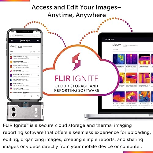 Miniatura 8 de Flir Una cámara térmica de imágenes para teléfonos inteligentes iOS (iPhone 15 y más reciente con USB-C), resolución súper de 240x180 (80x60 IR
