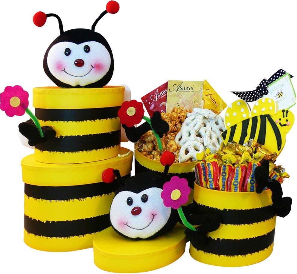 Queen Bee Honey Bee Gift Tower of Snacks and Treats