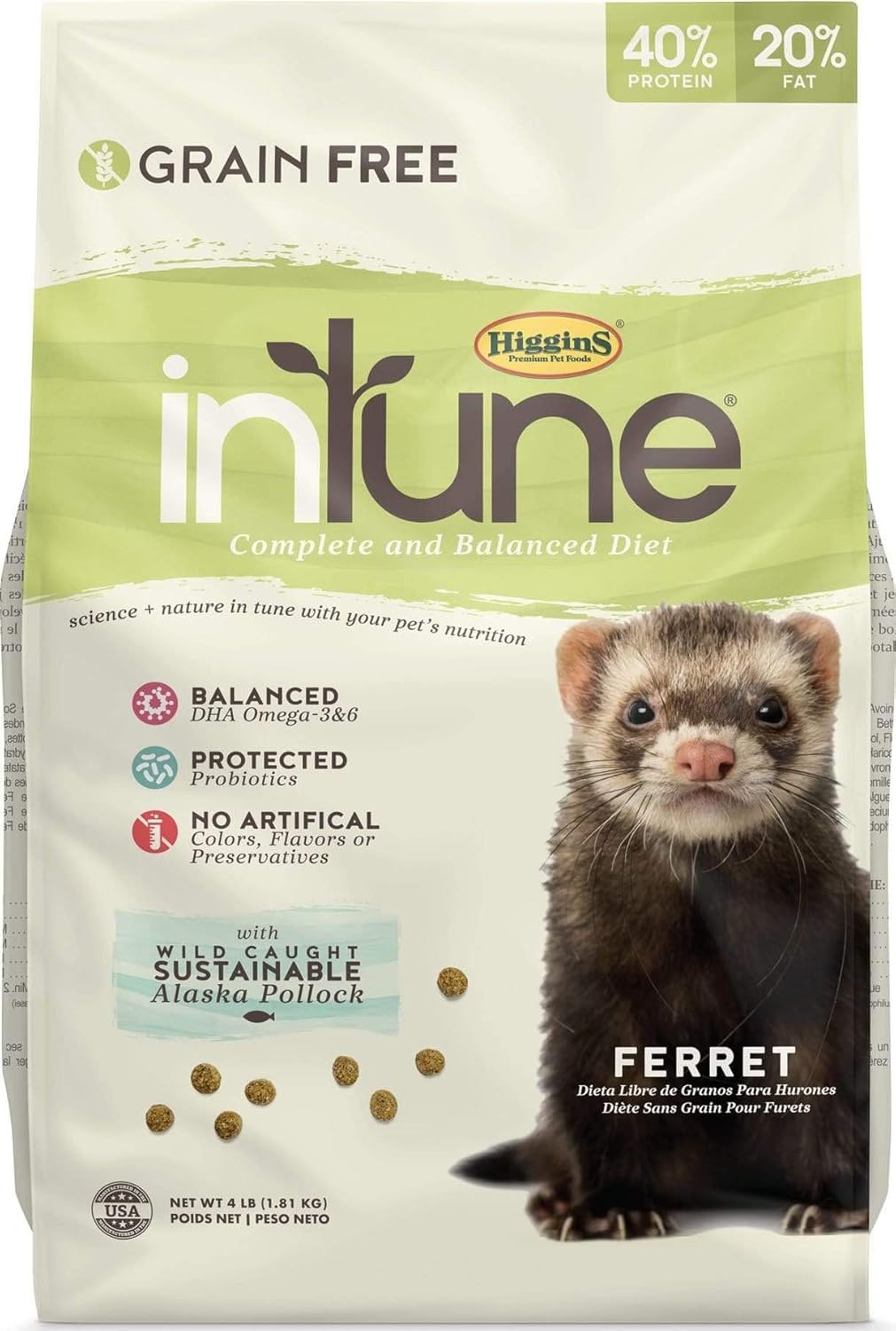 Higgins Pet Food Intune Ferret 4Lb