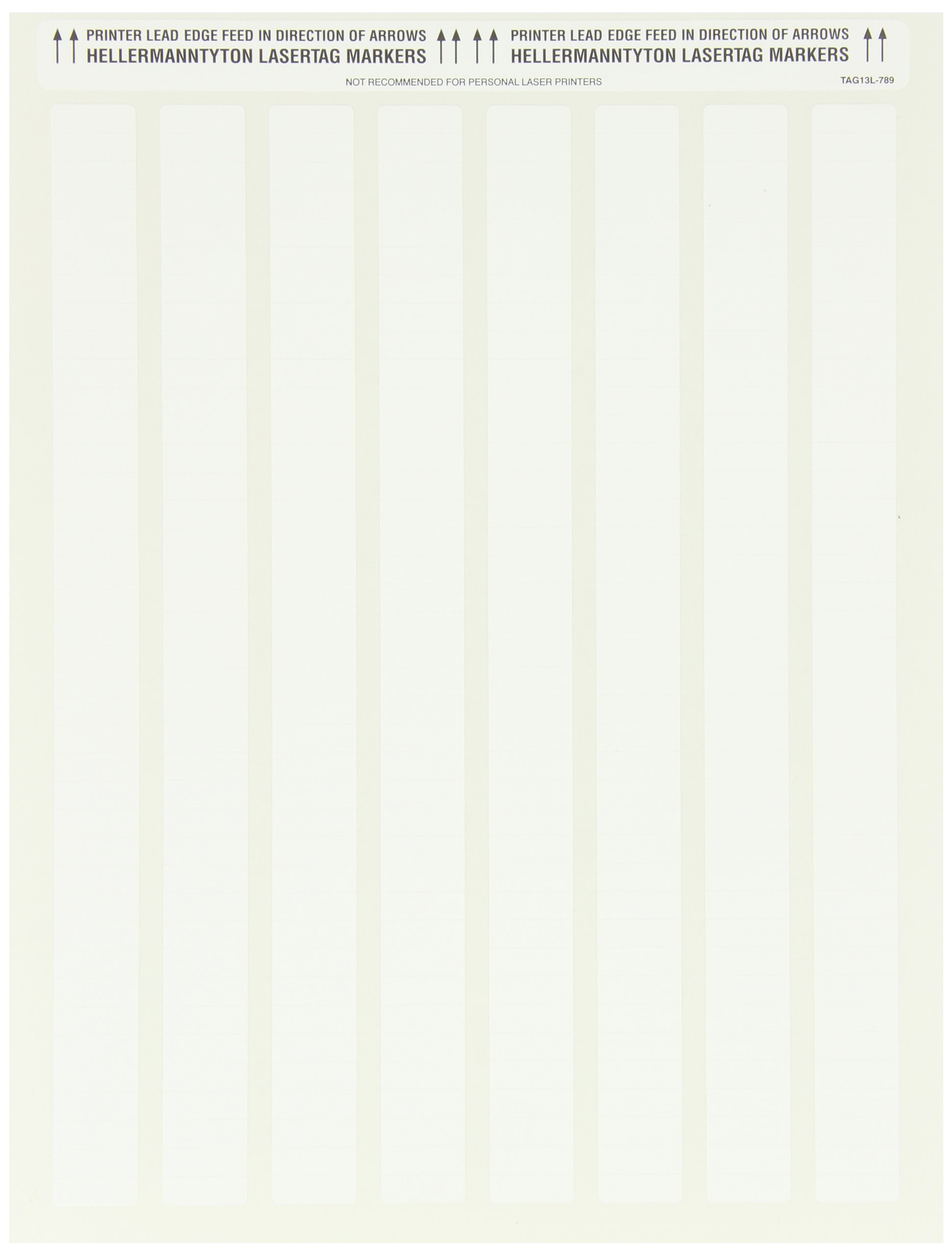 HellermannTyton TAG13L-789 Laser Tag Label, 0.75