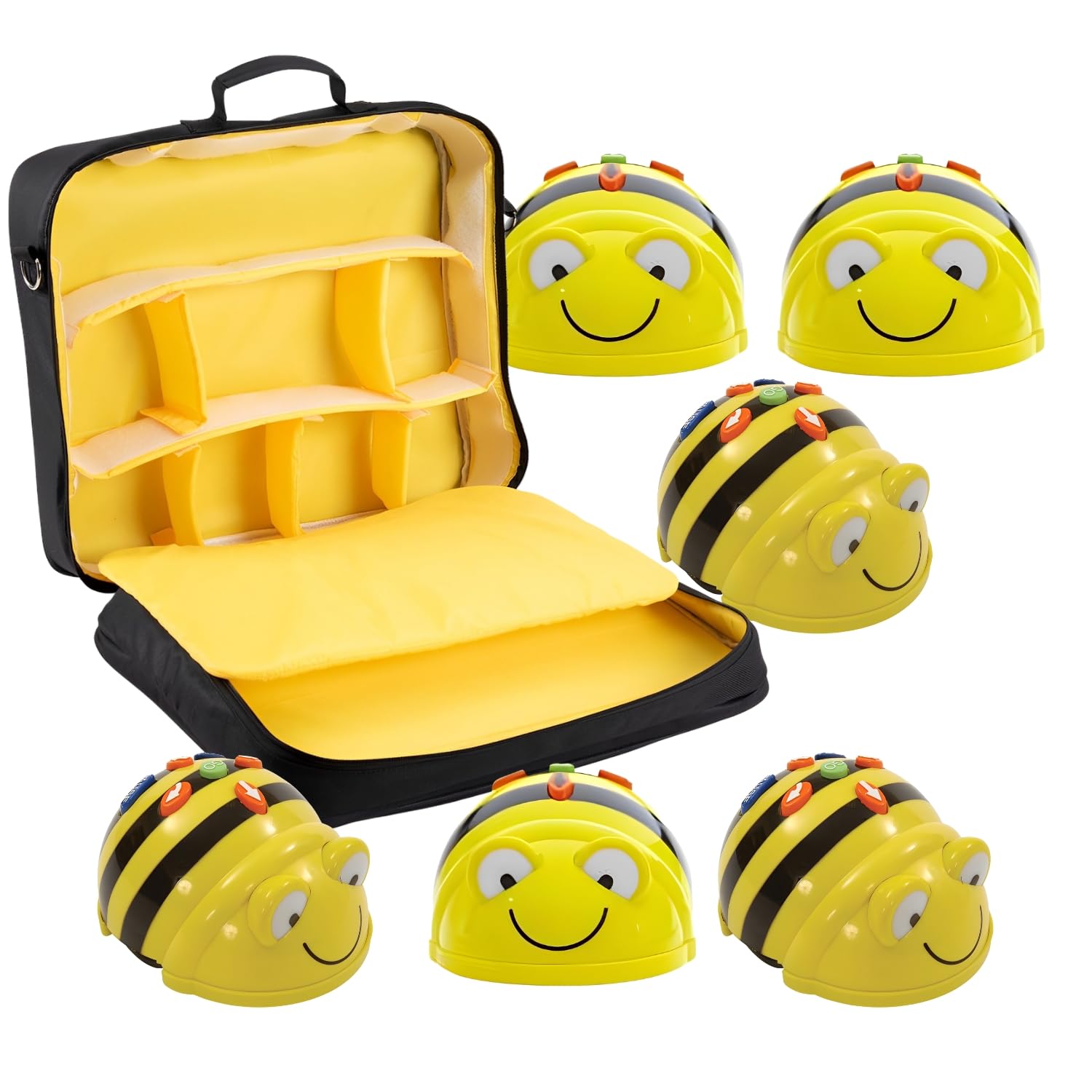 beginner39s programming material 6 bee bot floor robot and 1 hive storage bag - new see amp say version - programmable set