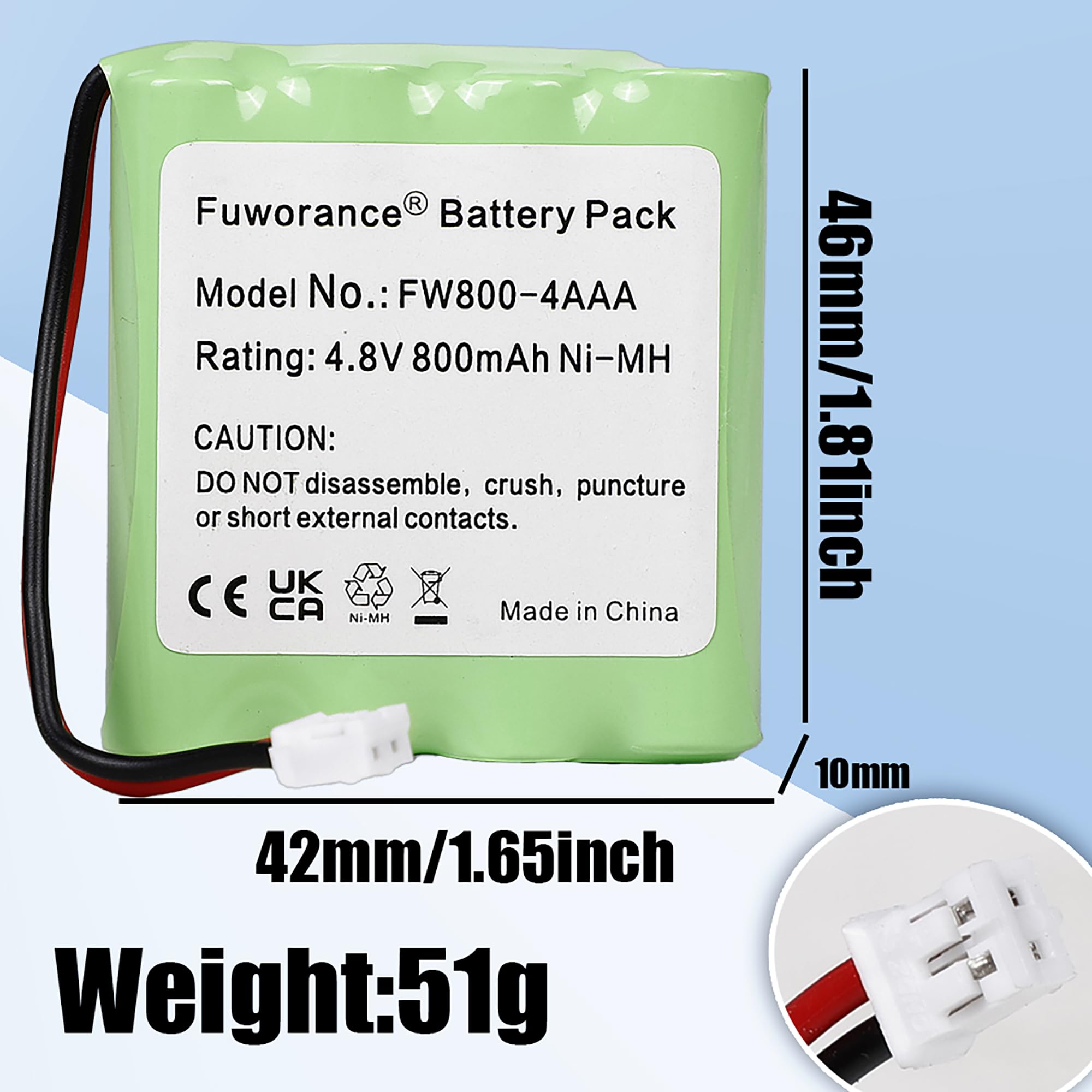 800mAh 4.8V Batterie pour GLOBUS Elite SI/Duo TENS NiMH Electrostimulation | pile
