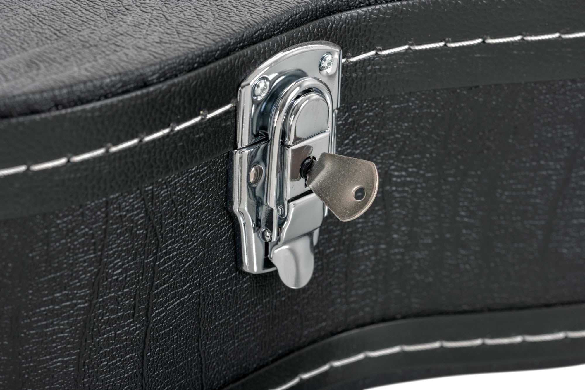 ROCKTILE Custodia Deluxe Per Chitarra Classica - Custodia Robusta Per Chitarra Classica E Da Concerto - Pelle Sintetica Con Morbida Fodera Interna - Scomparto Integrato E Maniglia - Bloccabile - Nero