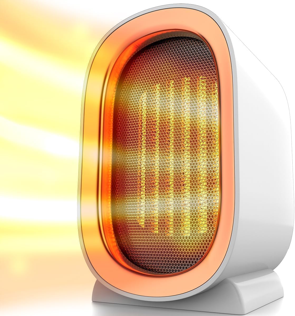 Ceramic Space Heater for Indoor Use Overheat Protection Tip-Over Protection Low Noise Heating Safe Electric PTC Portable Fan