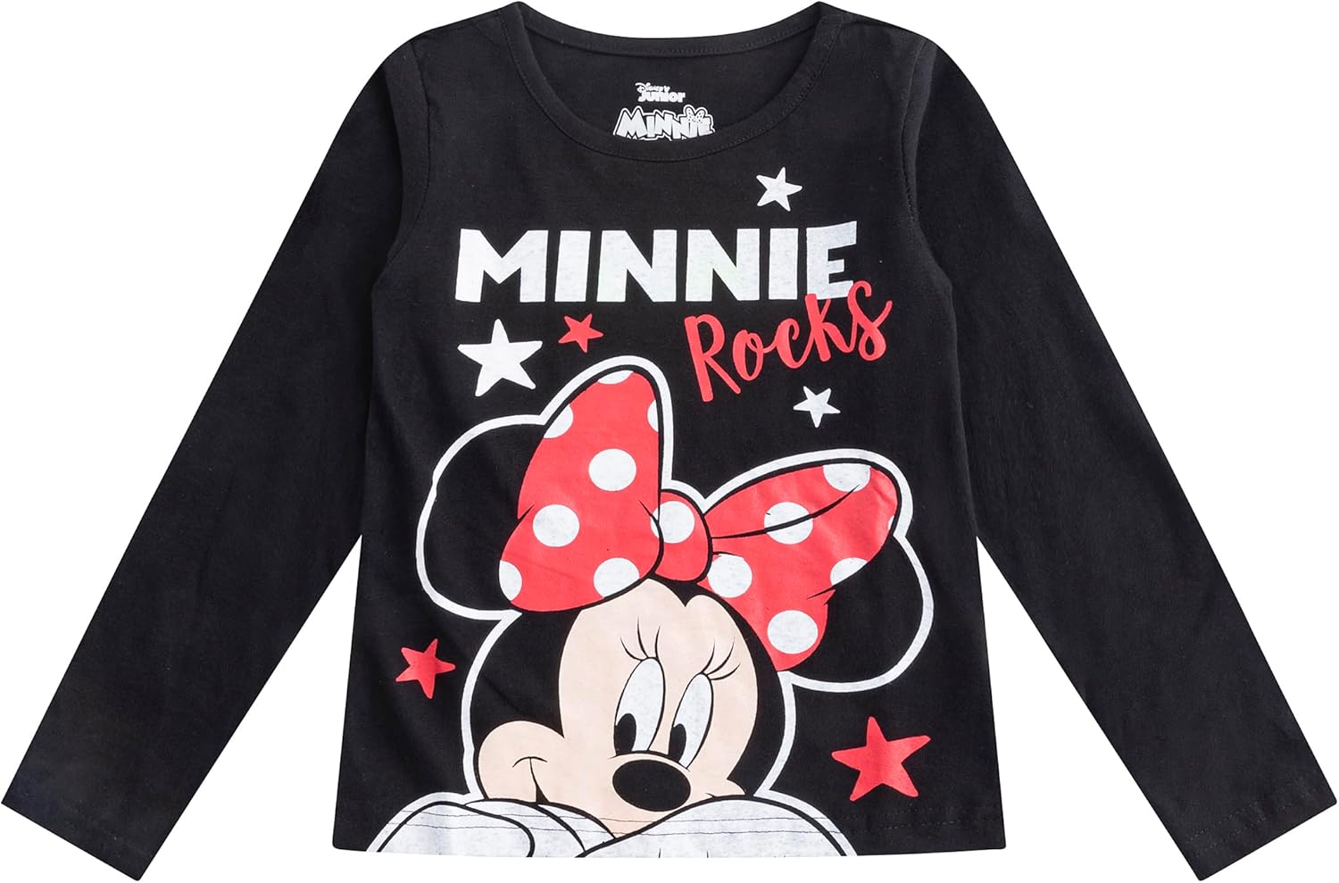 Disney Minnie Mouse Girls 3 Pack Long Sleeve Shirts for Infants, Toddlers, and Big Kids - Image 2