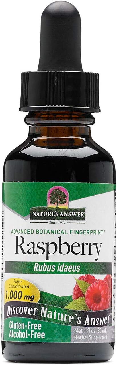 - Nature's Answer Alcohol-Free Raspberry Leaf, 1-Fluid Ounce