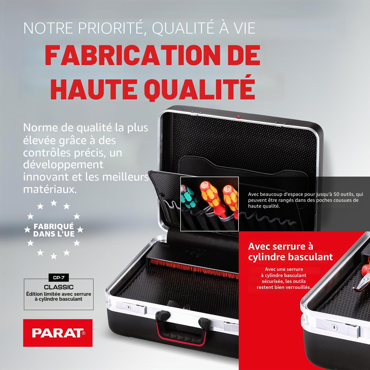 Mallette à outils Parat Limited Edition (taille XL / sac à outils sans contenu, noir) 1945010001