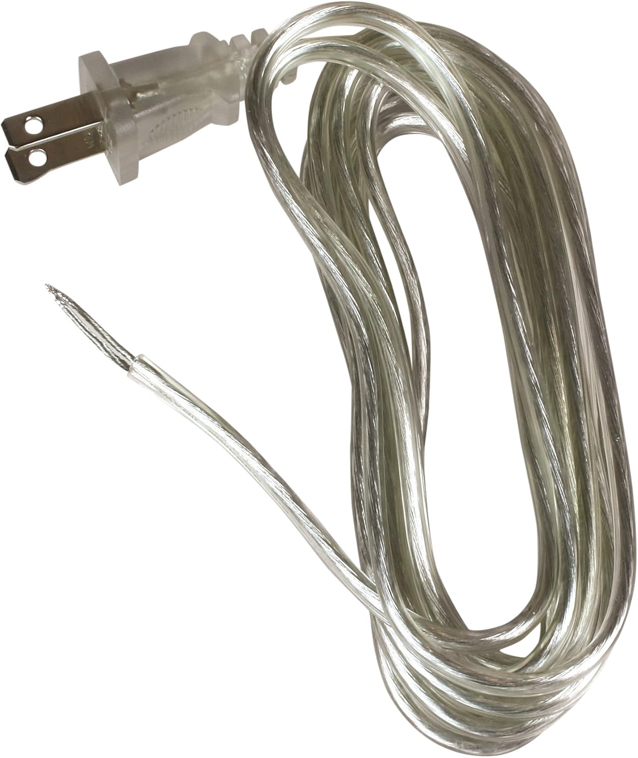 JANDORF SPECIALTY HARDWARE 60133 8 18-2 Silver lamp Cord