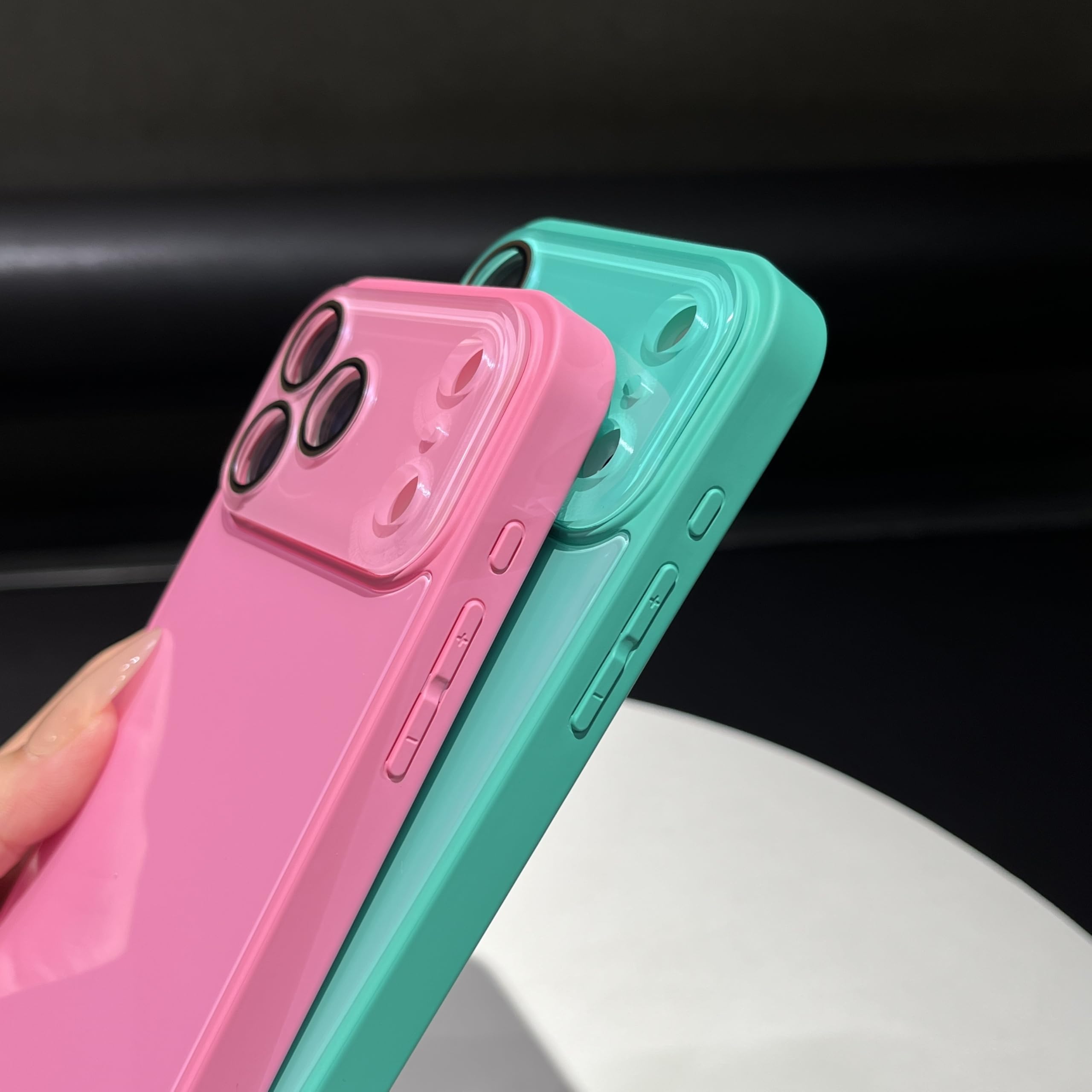 Amazon.co.jp: iPhone 13用ケース、ピンク | クリスタルカメラレンズ