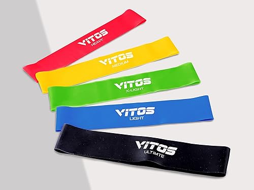 Miniatura 1 de Vitos Juego de bandas de resistencia bandas de ejercicio para entrenamiento, ejercicios de piernas, bandas elásticas