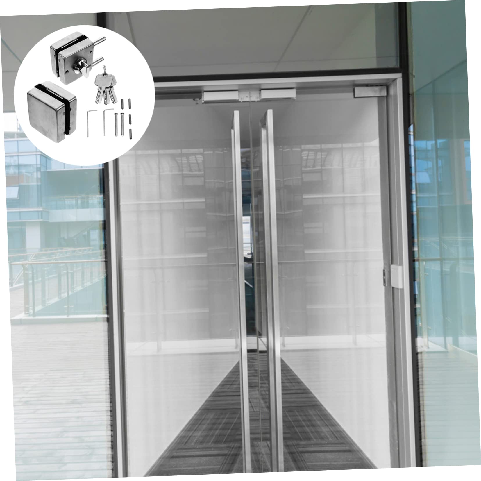 Loquet de Portail en Acier Inoxydable pour Porte Vitrée 304