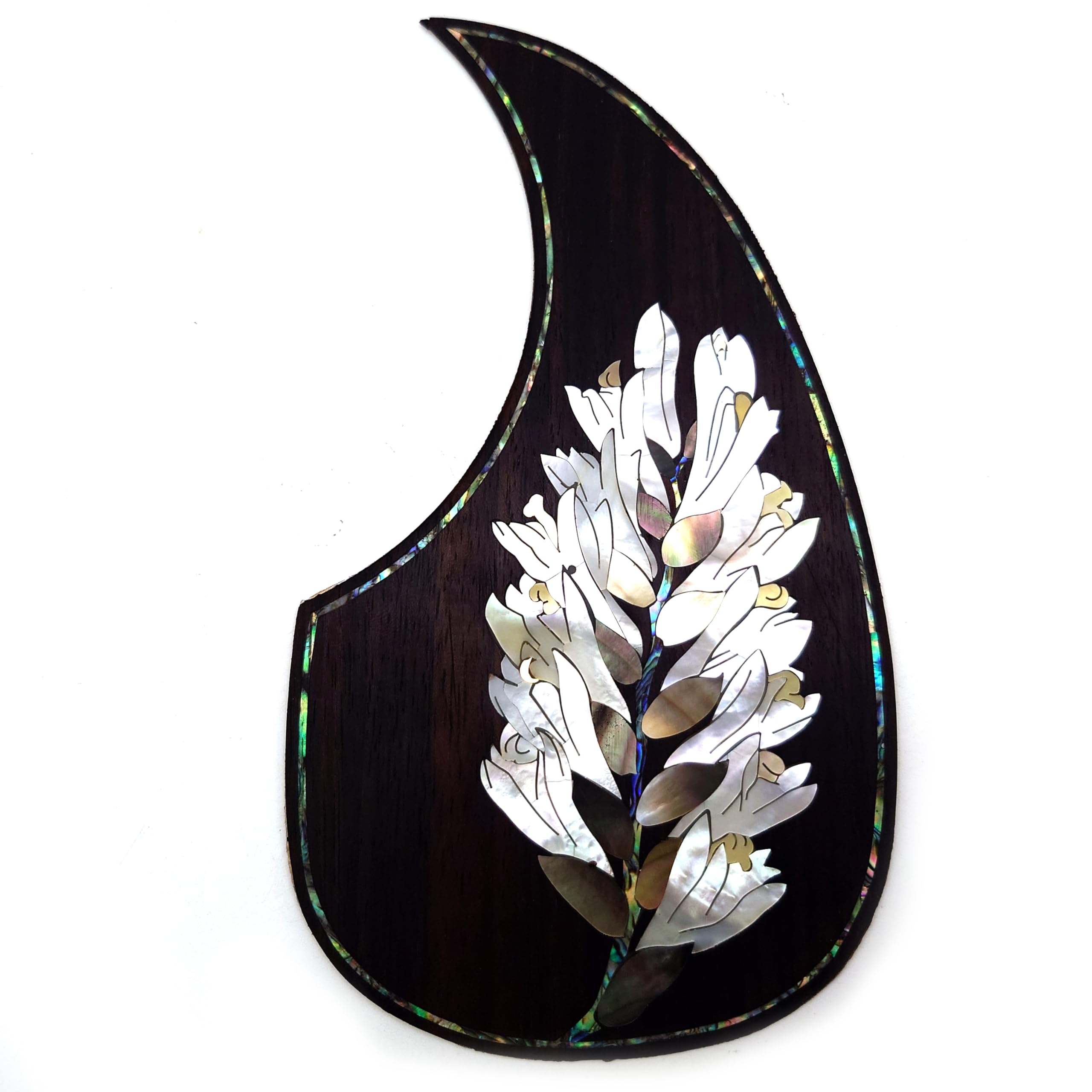 Guitar Pick Guard, Battipenna in abalone in palissandro autoadesivo for Chitarre acustiche folk D-45 Taylor(20)