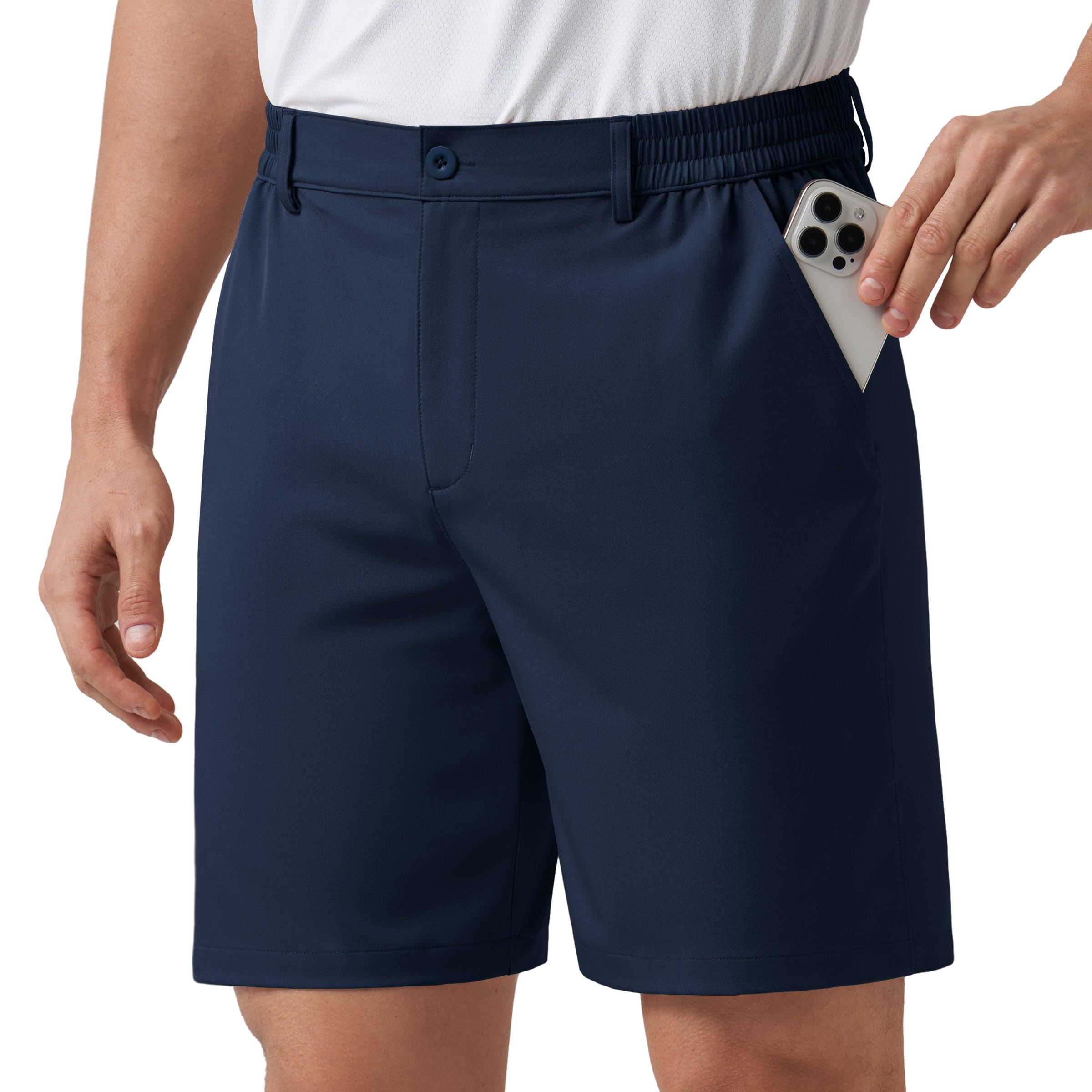 Willit Men's Shorts Golf Casual Shorts Lightweight Quick Dry Work Dress Shorts Stretch Hiking Shorts with Pockets