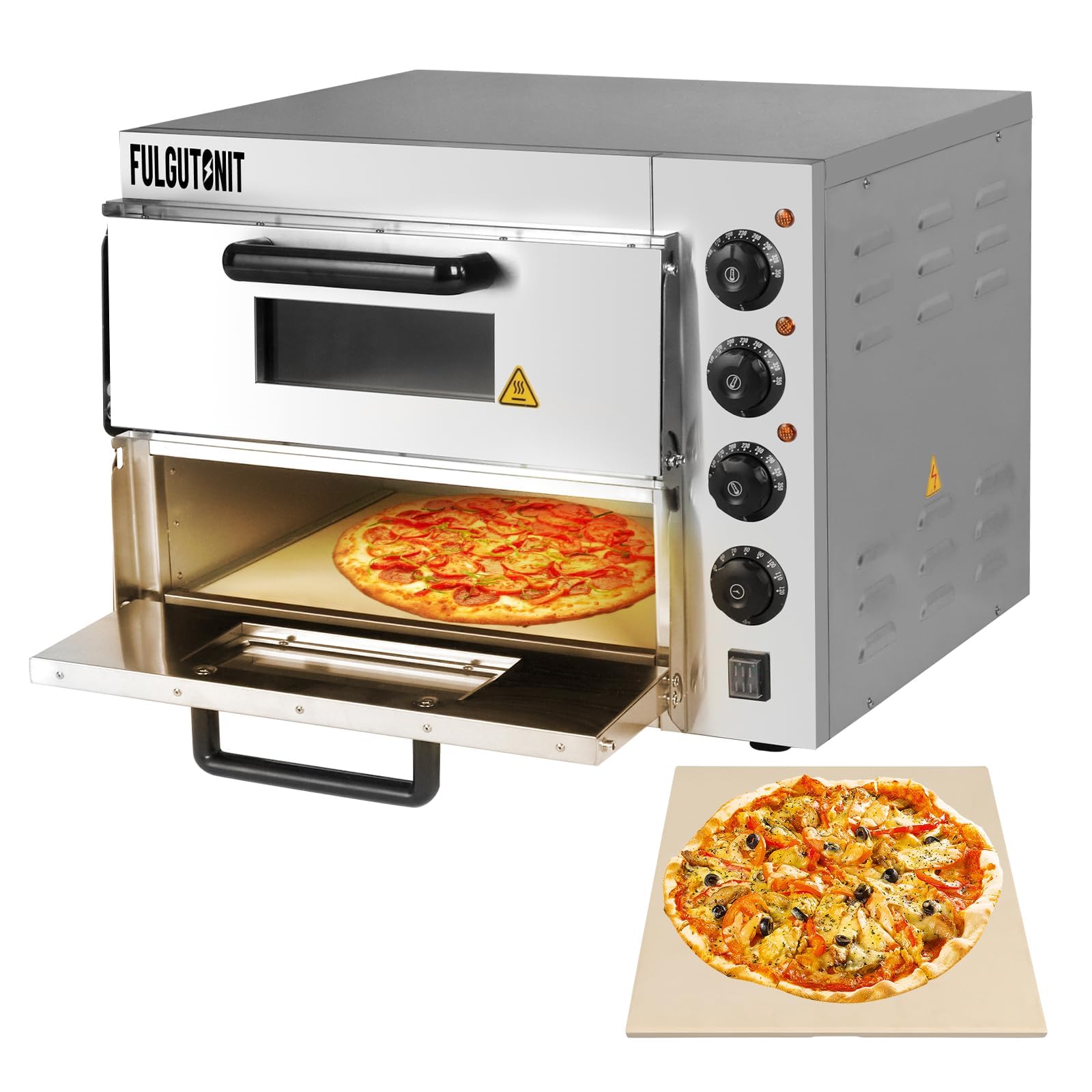 Forno ピザオーブン 最大400℃ Amazon.co.jp: Fulgutonit ピザオーブン 業務用 電気ピザオーブン 二層