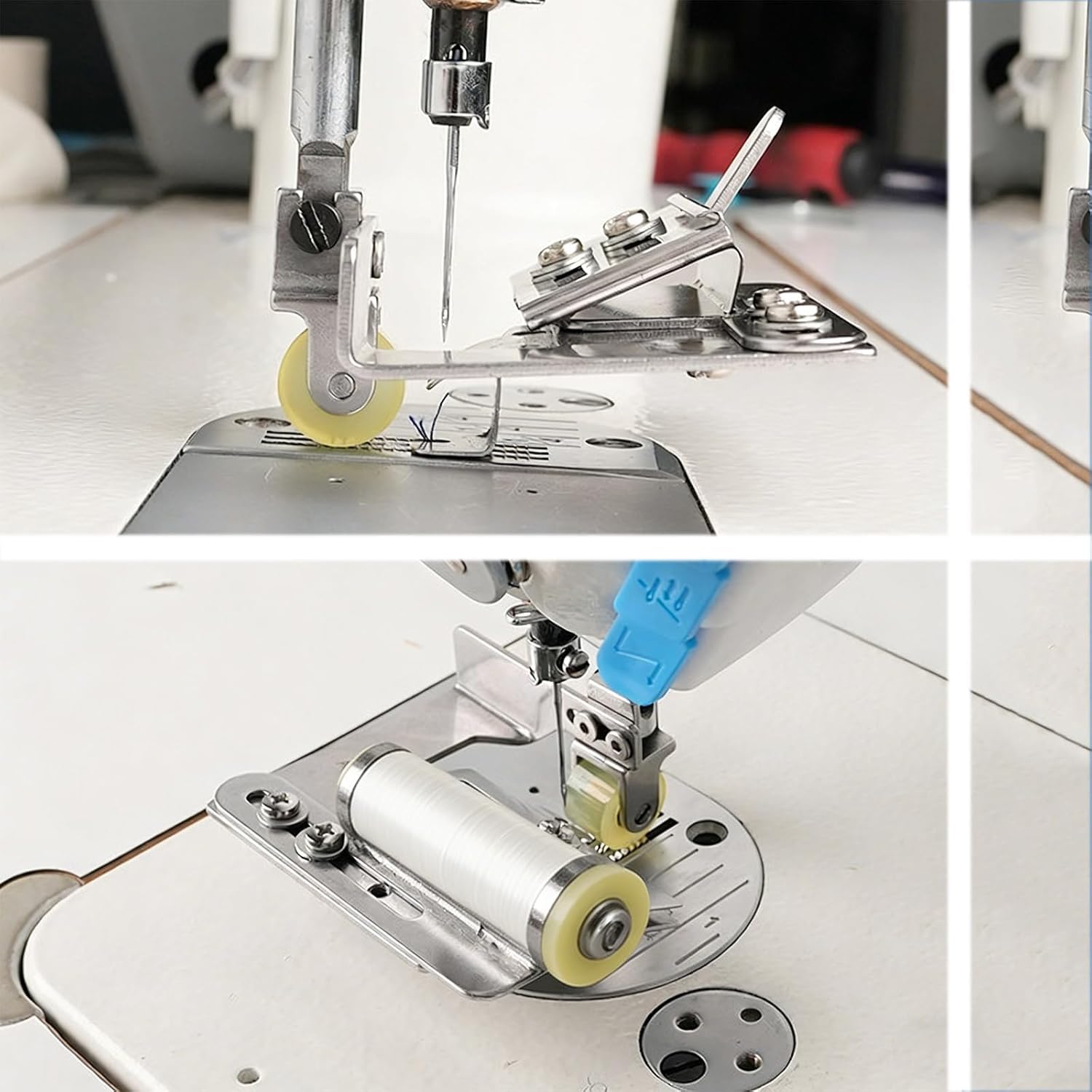 Máquina Plisadora Ajustable para Fruncidos, Prensatelas Industrial para Plisado, Cuchillas De Plisado Reemplazables, Ancho Y Posición Ajustables, Plisado Rápido Y Uniforme, para Plisar Encajes