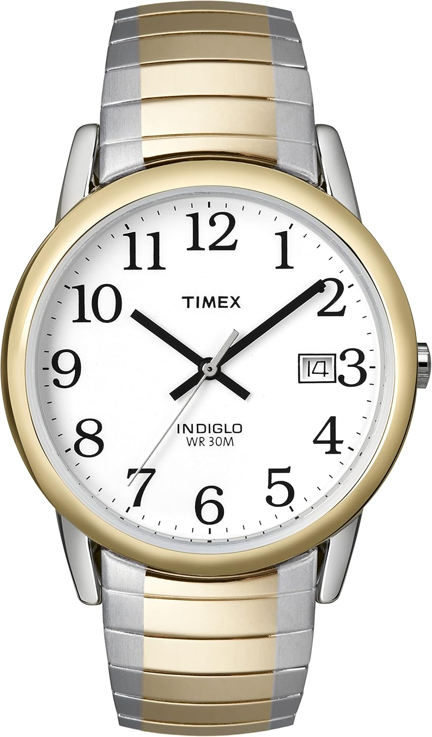 Timex Men's Easy Reader 35mm Date Watch, TwoTone, Quartz Watch Timex