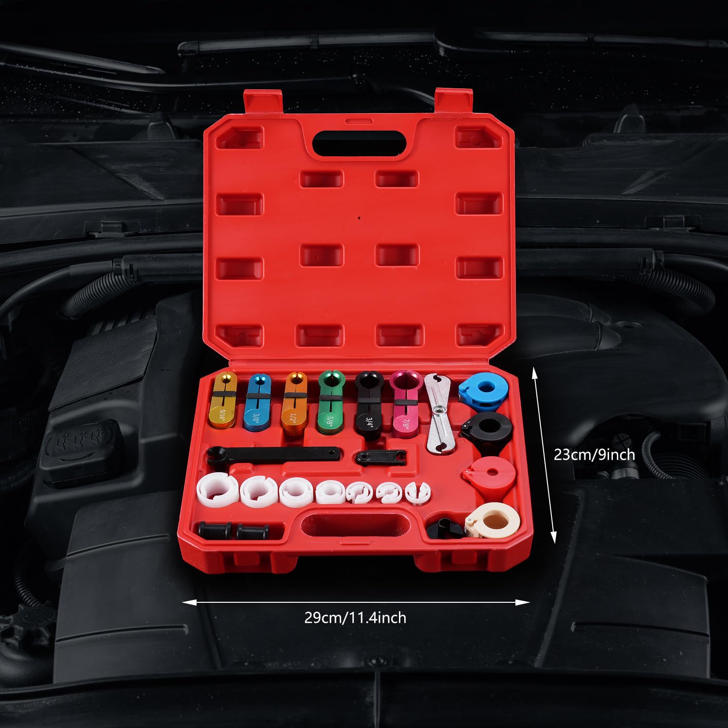 drado 22 Pezzi Set di Strumenti di Disconnessione della Linea del Carburante per Auto Aria Condizionata Kit di Strumenti di Disconnessione per la Rimozione della Linea di Trasmissione del Carburante