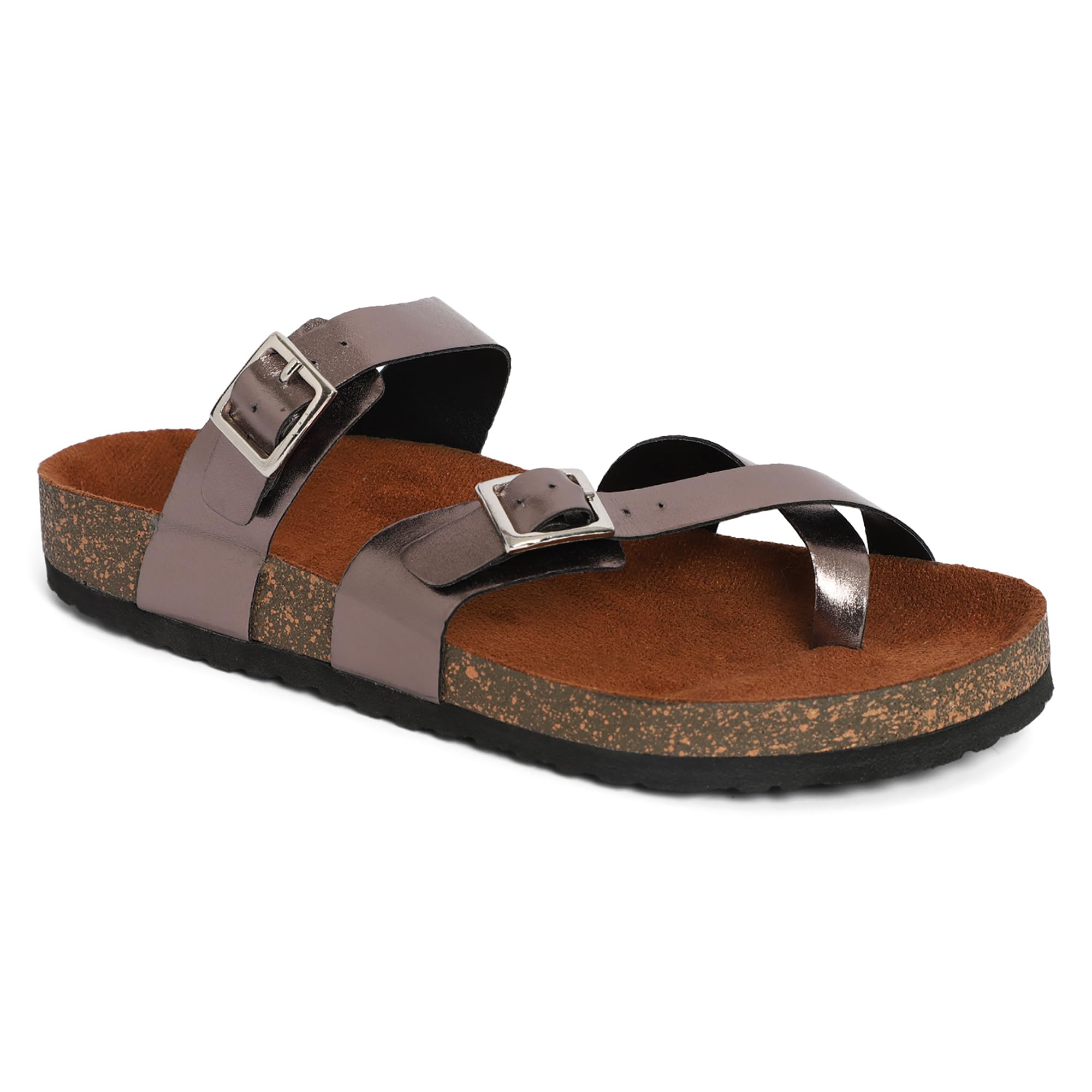 MOZAFIA Womens Flats Sandal-Comfort and Casual Flats Sandals (Bronze, UK Footwear Size System, Adult, Women, Numeric, Medium, 7) (B0CQD4TPVP) Amazon Price History, Amazon Price Tracker