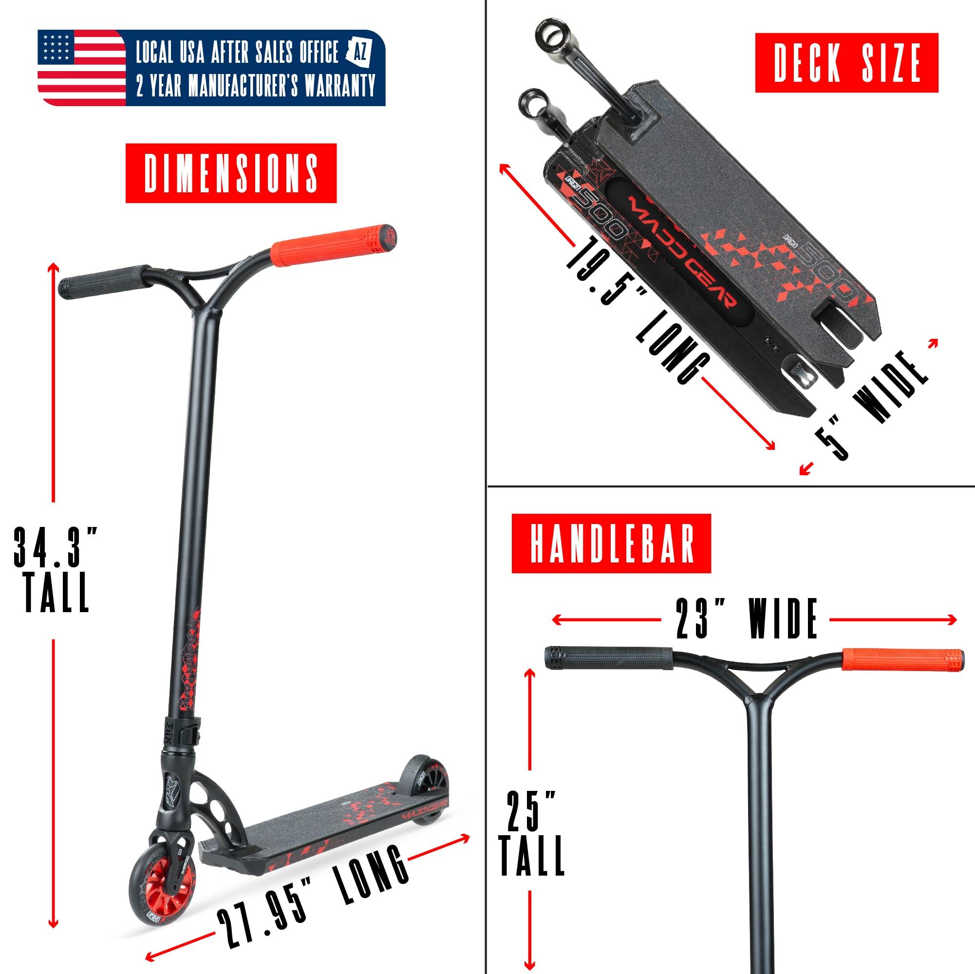 Amazon.com: Pro Complete Stunt Scooter for Teens Ages 10+ – 110mm