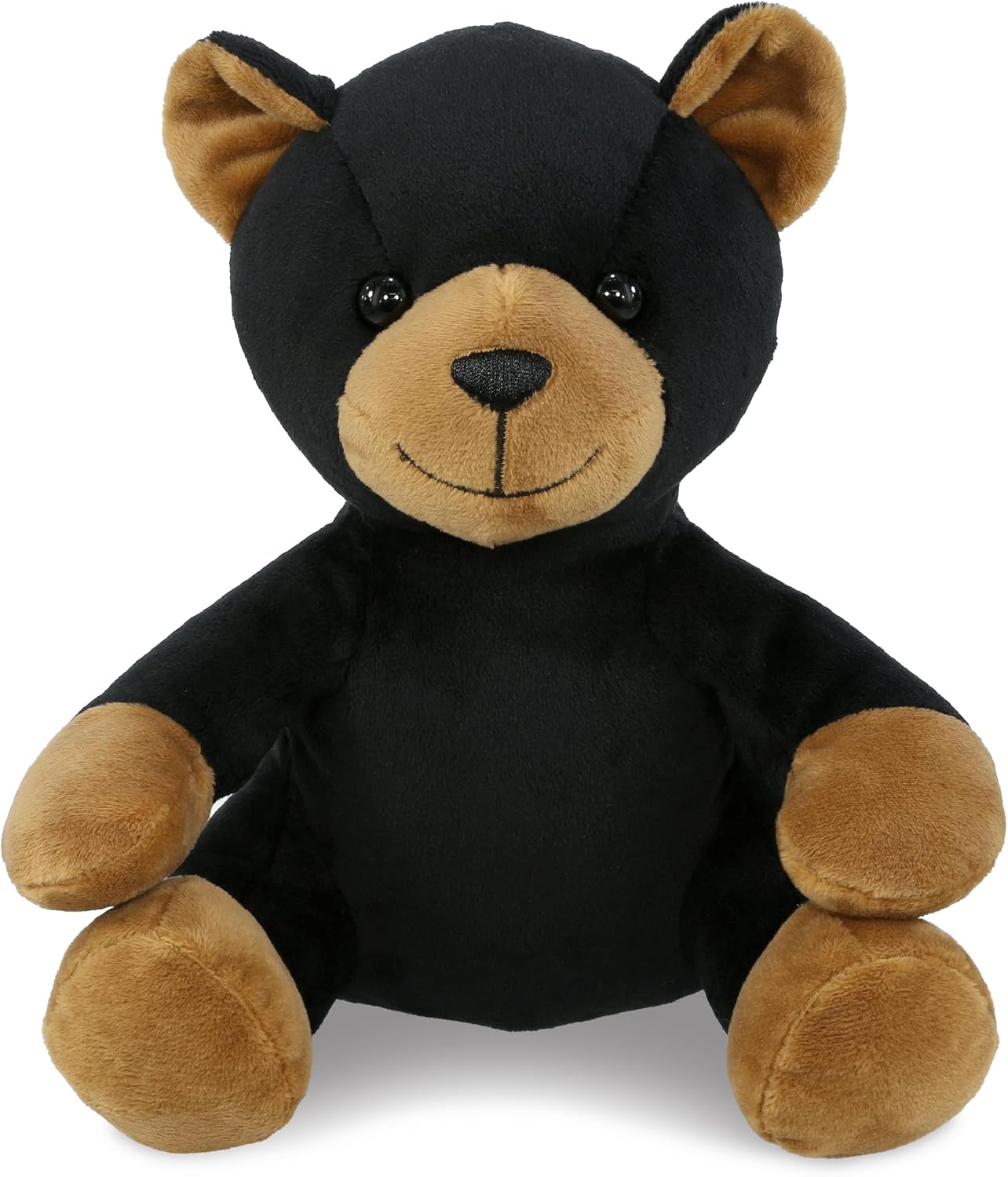 DolliBu Black Bear Plush - Super Soft Stuffed Animal Black Bear, Cute Realistic Stuffed Animal Toy for Boys and Girls, Adorable Plush Toy Gift for Baby, Kids, and Adults - 8 Inches
