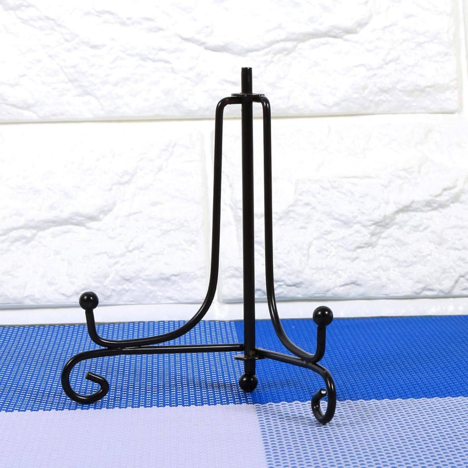 Lzerking 20 Espositori Pieghevoli In Ferro 25,4 Cm - Porta Piatti, Foto, Libri E Quadri, Nero