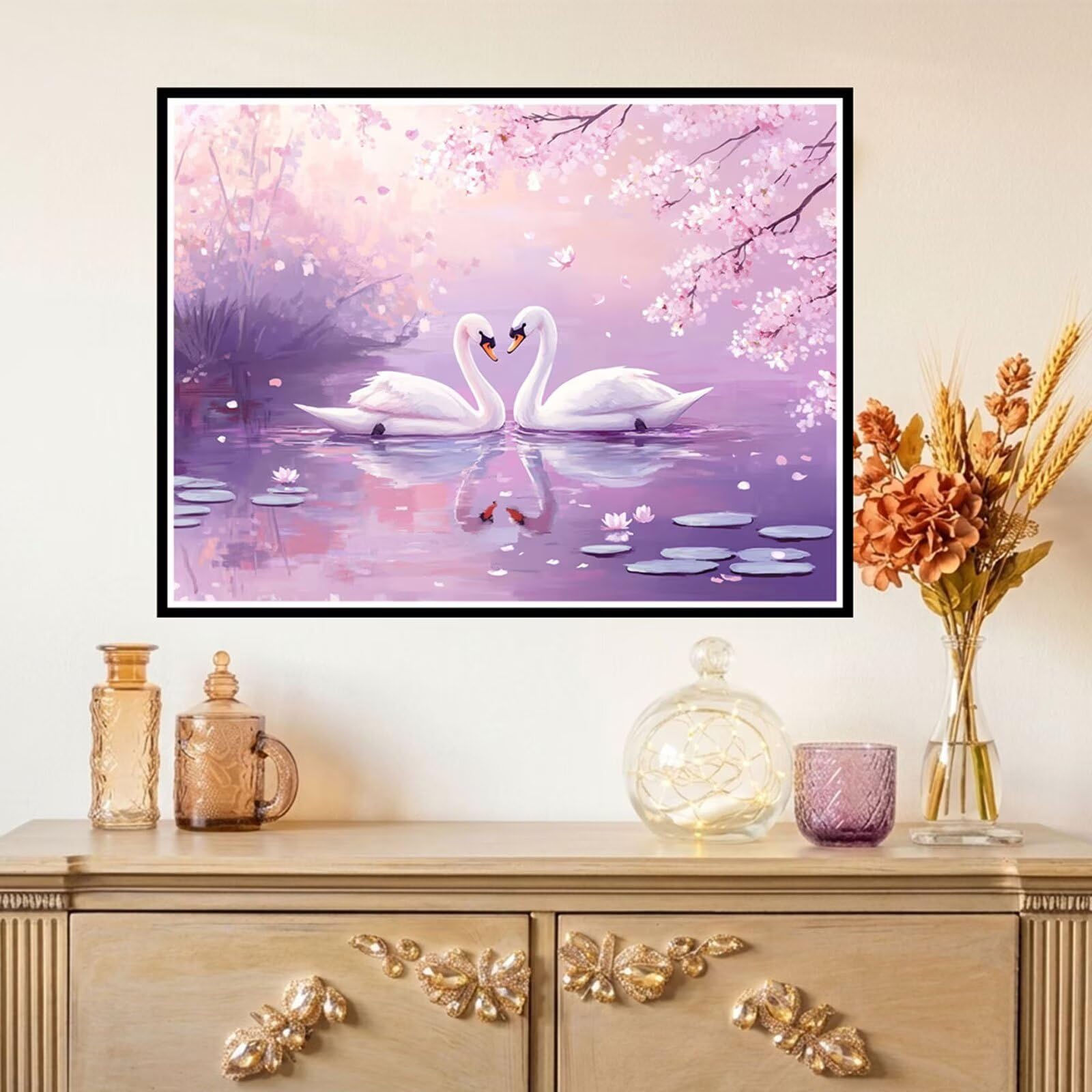 Pintura de Diamante Niños y Adultos: kit de manualidades creativo para decorar el hogar 40x50cm 8