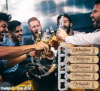 Vista 7 de Personalized Beer Gifts, Wooden Bottle Opener Gift for Him, Groomsman， Brother, Boy Friend, Father, Unique Gifts for Father's Day, Birthday