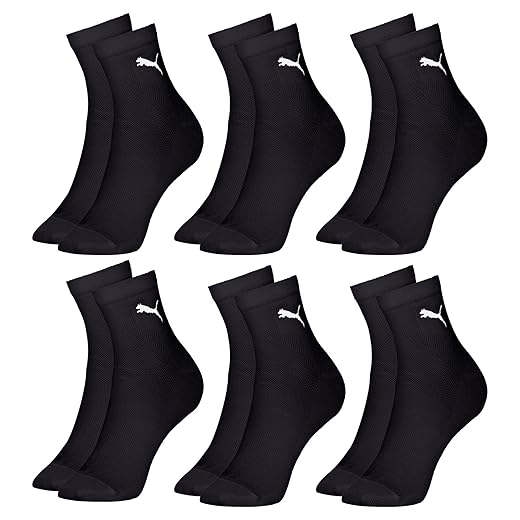 Kit 6 Pares Meia Puma Cano Médio Alto Esportiva Dry Original