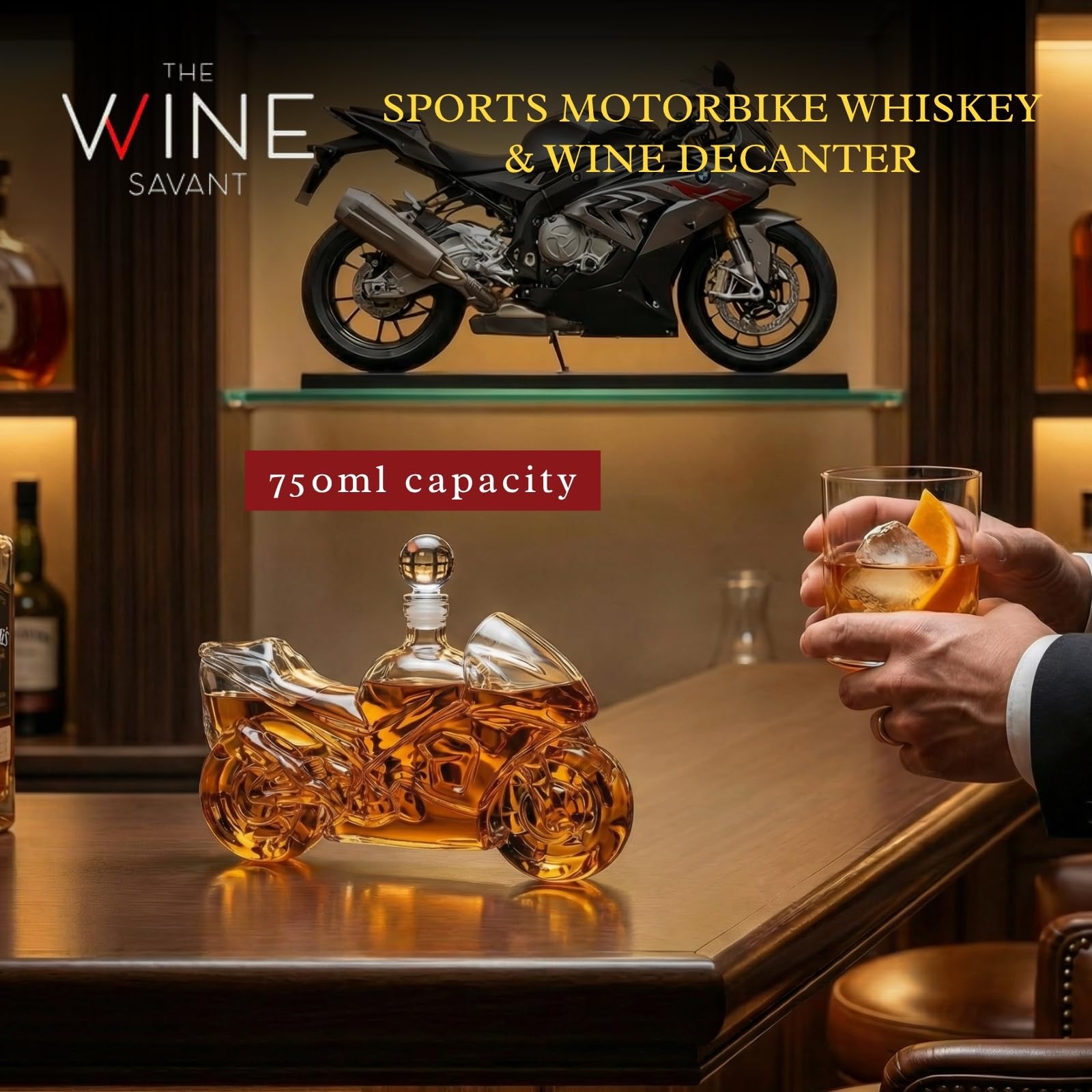 Amazon.co.jp: The Wine Savant オートバイギフトデキャンタ