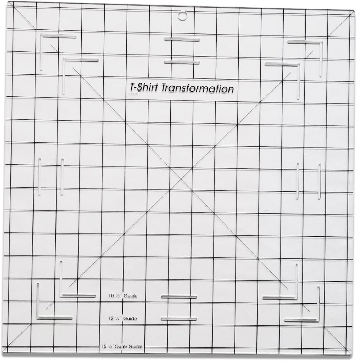YICBOR T-Shirt Transformation Quilting Ruler and Template