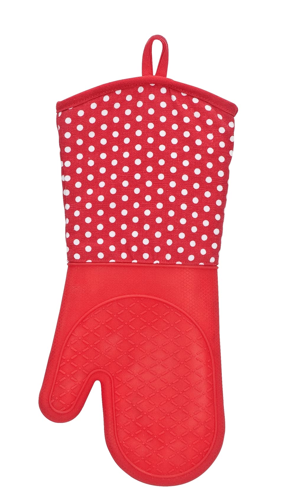 Wenko 2102168100, Confezione 2 guanti in silicone da cucina, colore: Rosso