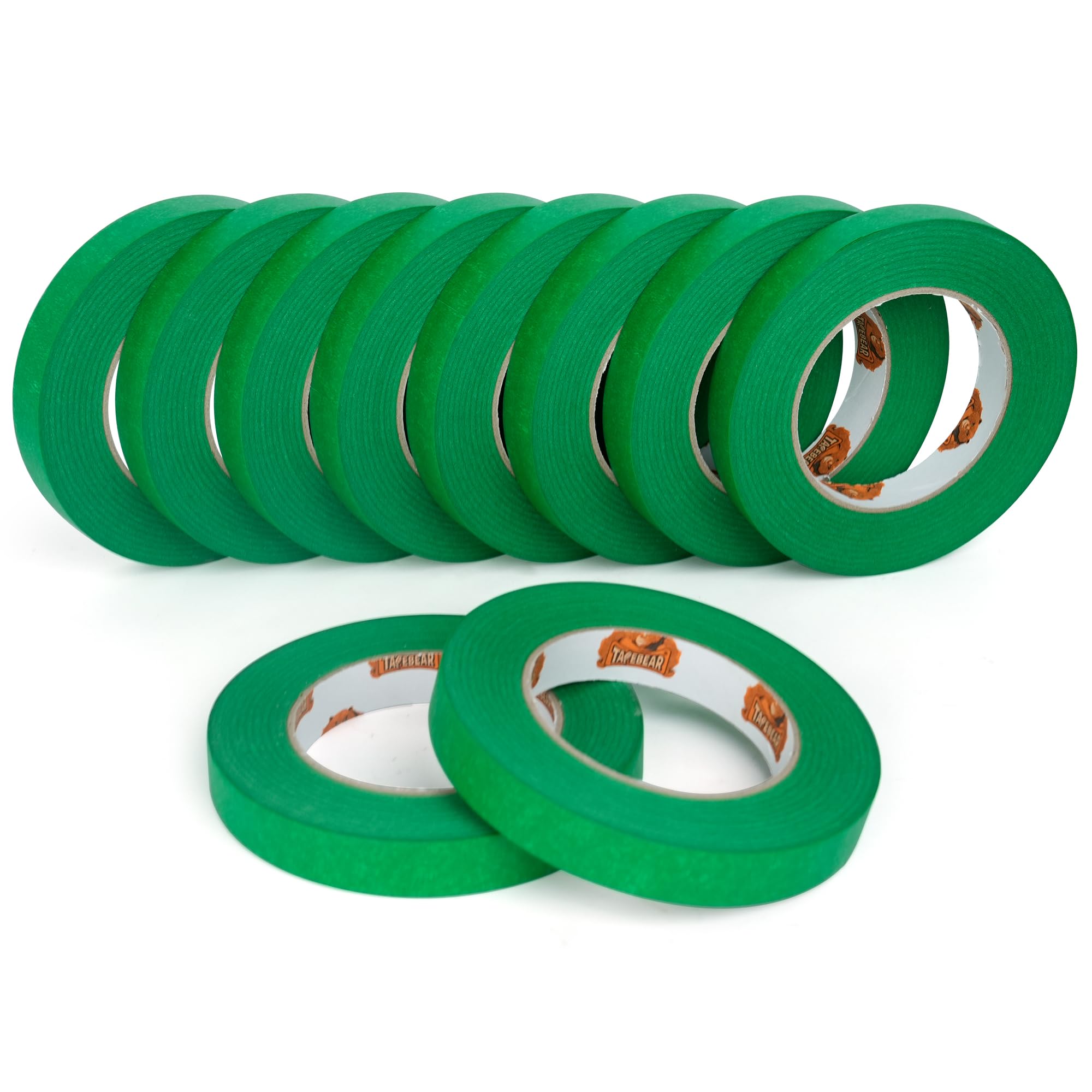 TAPEBEAR Green Painters Tape Multi-Surface Masking Tape 0.7 inch x 60 Yard, Indoor and Outdoor Painting Tape, Residue Free Easy Removal with Sharp