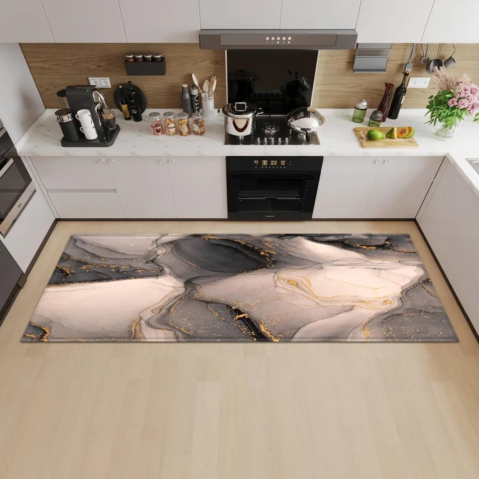 Paillasson d'entrée de couloir antidérapant 60x90 cm pour tapis de sol de cuisine