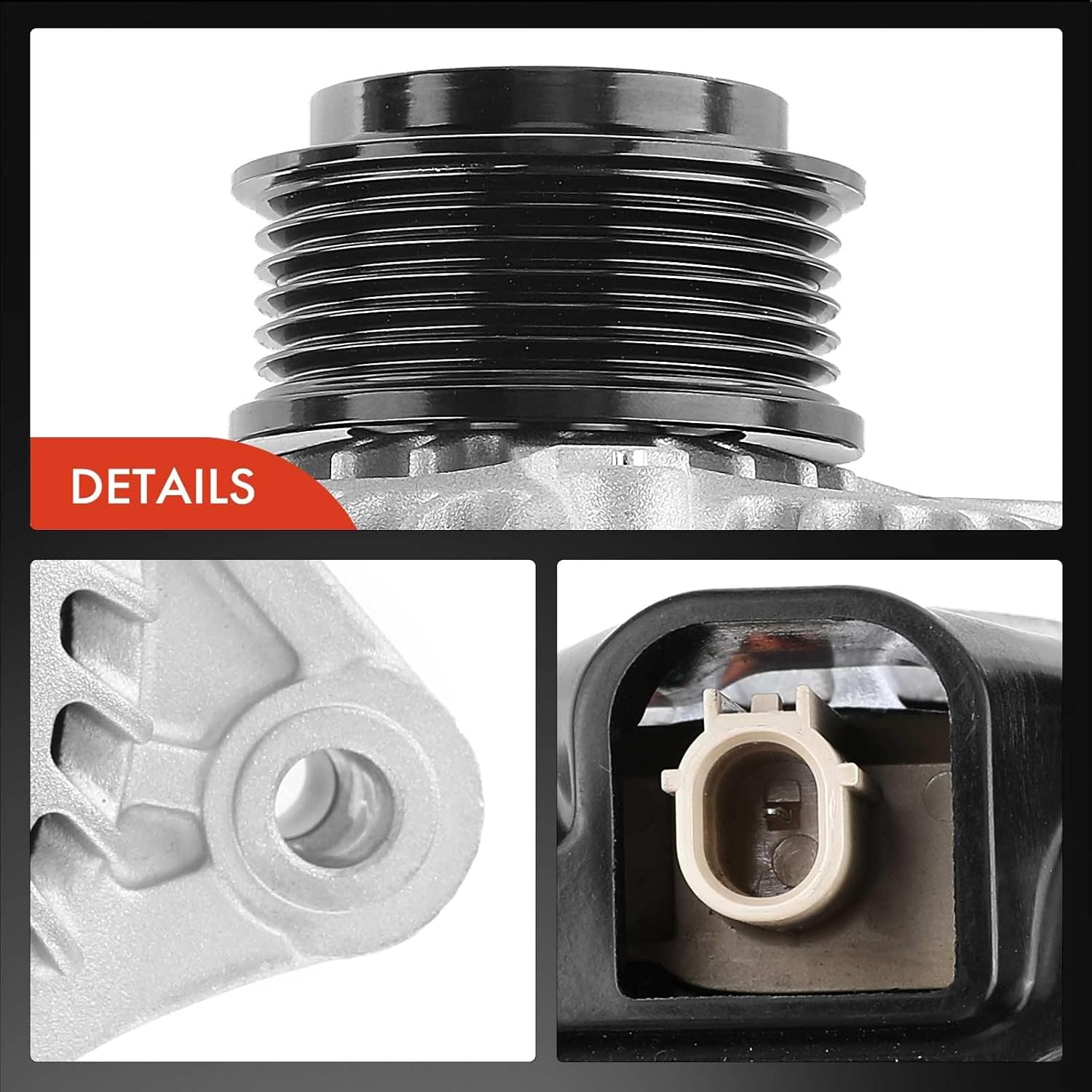 A-Premium Alternator Compatible with Acura RDX 2016-2018, TLX 2016-2020 & Honda Accord 2013-2017, Crosstour 2013-2015, V6 3.5L, 12V 135A 6-Groove Pulley Clockwise, Replace# 104211-8300, 104211-8390